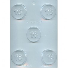 Number 16 Sandwich Cookie - Chocolate Mold