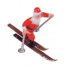 Santa Claus on skies