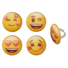 Emoji Heart Rings