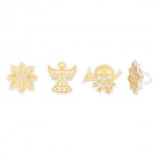 Golden Christmas Rings