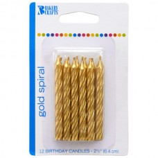 Gold Spiral Candle