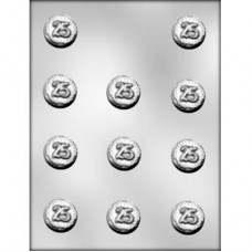 Number 25 Mint - Chocolate Mold