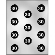 Number 30 Mint - Chocolate Mold