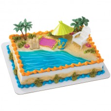 Beach Chair & Umbrella DecoSet®