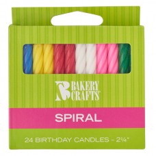 Assorted Colors Spiral Candle