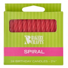 Red Spiral Candle