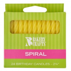 Yellow Spiral Candle