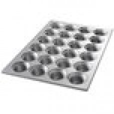 MUFFIN MUSHROOM MOULD GLAZED 2 3/4", 24 CAVITIES