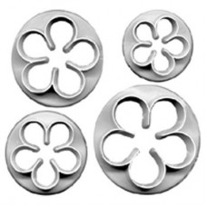 Set of 5 petal flower cutters