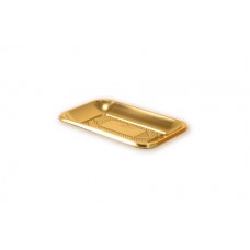 Gold Rectangular Deep Platter 19x13cm