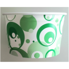 Compostable and Biodegradable Green Ice Cream Cups - 130cc
