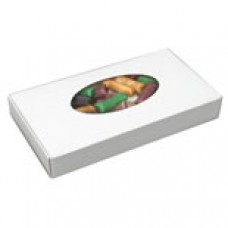 White Box with Oval Window 1/2lb  
