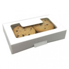 Small Grease Resistant White Box with Window 