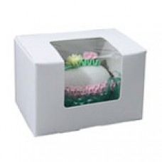 1/4lb White Box with Window #4710