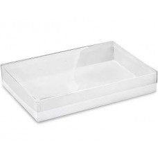Clear Lid and Gold Bottom Box 1/2lb 