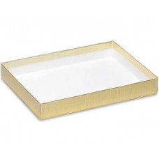 Clear Lid and Gold Bottom Box 1lb 