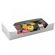 3/4lb White Box with Window 