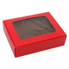 Red Box with Window 1/4 lb 