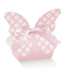 Pink Butterfly Baby Box