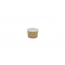 Compostable and Biodegradable Kraft Ice Cream Cups - 100cc