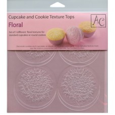 Floral Cupcake and Cookie Texture Mats