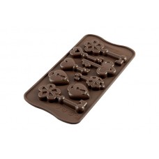Key and Heart Silicone Chocolate Mold