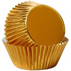 Mini Cupcake Liner Metallic Gold