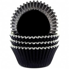 Mini Cupcake Liner Metallic Black