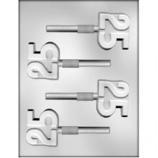 Number 25 Lollipop - Chocolate Mold