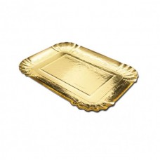 Gold Rectangular Plate 22x28cm