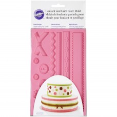 Ribbon and Button Fondant Mold