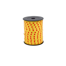 Ribbon Gold with Red Hearts