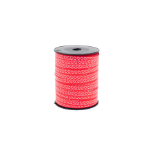 Red with White Hearts Ribbon