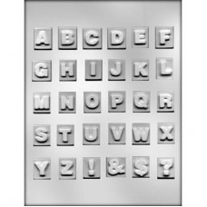 Square Alphabet - Chocolate Mold