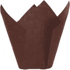 Tulip Cupcake Liner Brown