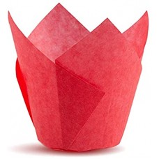Tulip Cupcake Liner Red