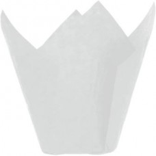 Tulip Cupcake Liner White